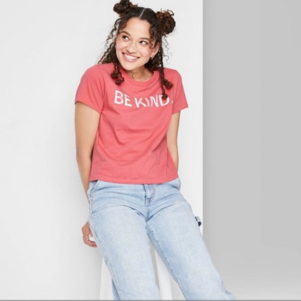 NWT WILD FABLE Pink Be Kind Women’s XS T-shirt